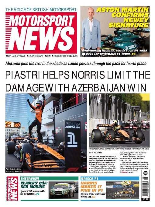 Title details for Motorsport News by Kelsey Publishing Ltd - Available